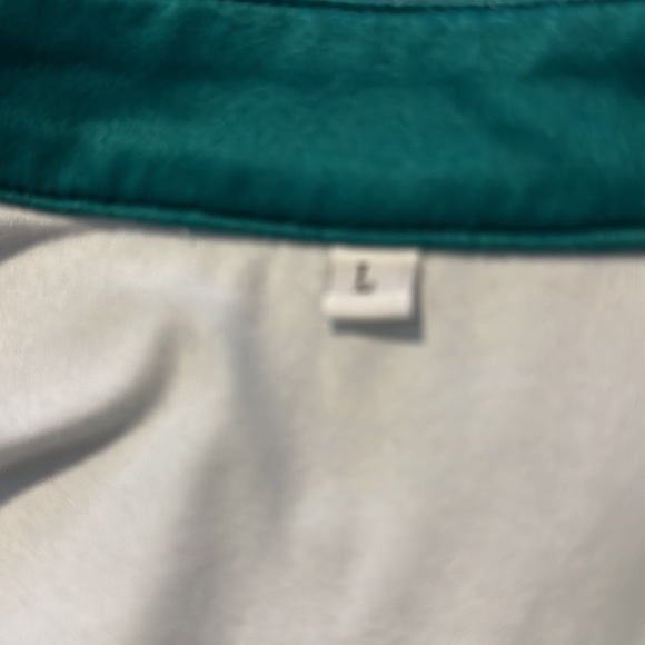 Blouse Women's Turquoise, beige, Blouse. With Bishop Sleeves. V-neck. Large - Picture 10 of 13